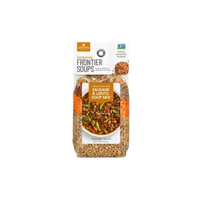 Frontier Indiana Harvest Sausage Lentil Soup Mix - Gluten Free (Pack of 3)