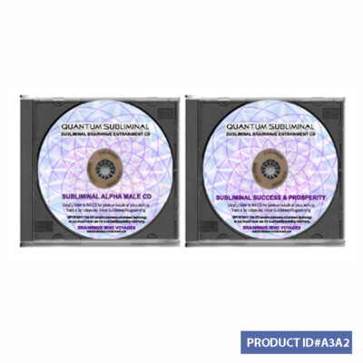2 SUBLIMINAL ALPHA MALE CD-CONFIDENCE SUCCESS INFLUENCE NLP MIND PROGRAMMING AID