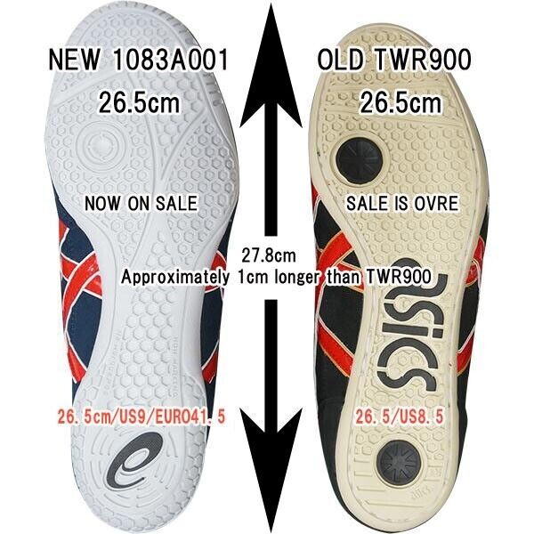 Pre-owned Asics Wrestling Shoes 2023 1083a001 Ex-eo Twr900 Bule X Bule Gold With Box Jp