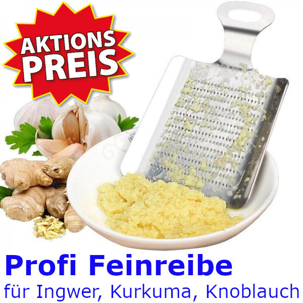 â Feinreibe Ingwerreibe Edelstahl Muskatreibe Knoblauchreibe Zitronenreibe Reibe