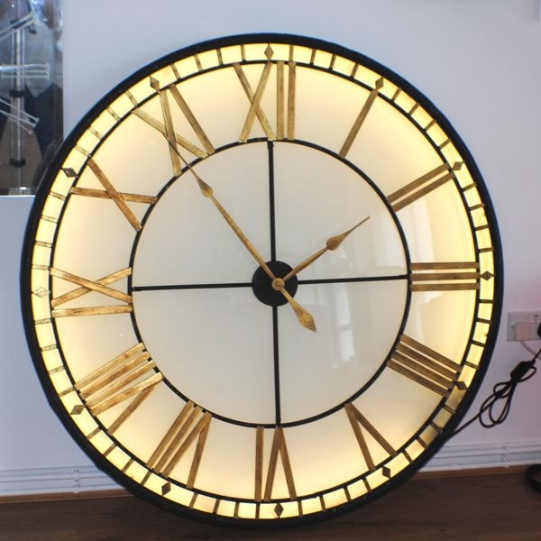 Illuminated Light Big Skeleton Vintage Wall Clock in Kings Lynn