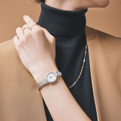 Pre-owned Seiko Lukia I Collection Ssvr139 White Solar Comfotex Women's Watch In Box