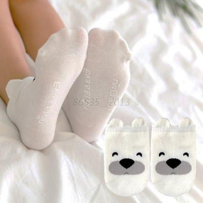 Toddler Kids Baby Girl Boy Cotton Cartoon Animal Anti Slip Ankle Socks 24T