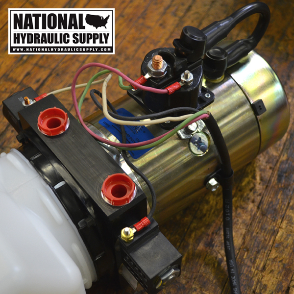 SPX Stone/Fenner 12VDC Double Acting Hydraulic Power Unit ... general motors trailer plug wiring diagram 