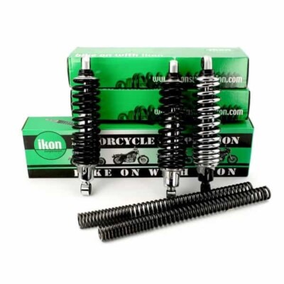 IKON Suspension for Sportster and FXR 12.5'' - Chrome Body/ Chrome Spring