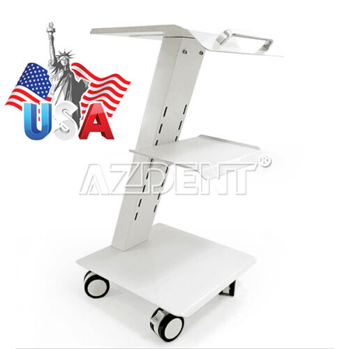 Dental Built-in Socket Medical Cart Trolley Stand Adjustable Stool Mobile Chair 