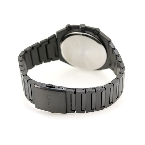 Pre-owned Seiko Wired Reflection Agat447 Stainless Steel Men's Black Watch In Box