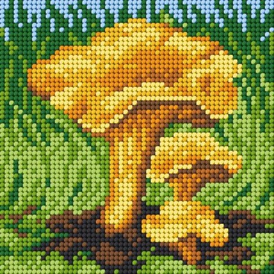 Orchidea Needlepoint canvas for halfstitch without yarn Chanterelle 2202D - P...