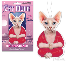  CAT  MONK AIR  FRESHENER  Sandalwood Scent Archie McPhee eBay
