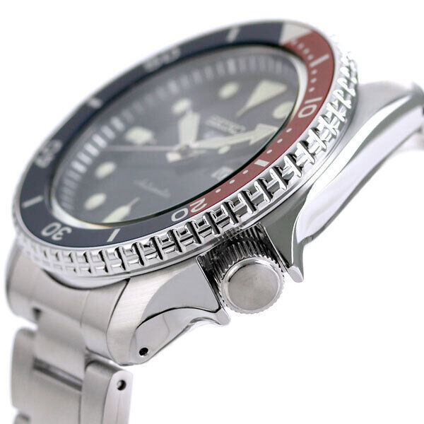 Pre-owned Seiko 5 Sports Sbsa003 Skx Mechanical Automatic Watch Navy Dial Pepsi 42.5mm