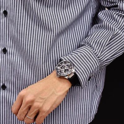 Pre-owned Citizen Attesa Eco-drive Bu0060-09h Silver Black Solar Men's Watch In Box
