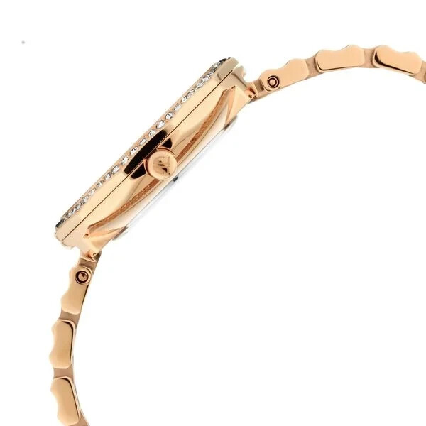 Pre-owned Titan Animalia Rose Gold Dial Quartz Analog Stainless Steel Strap Watch For Wome
