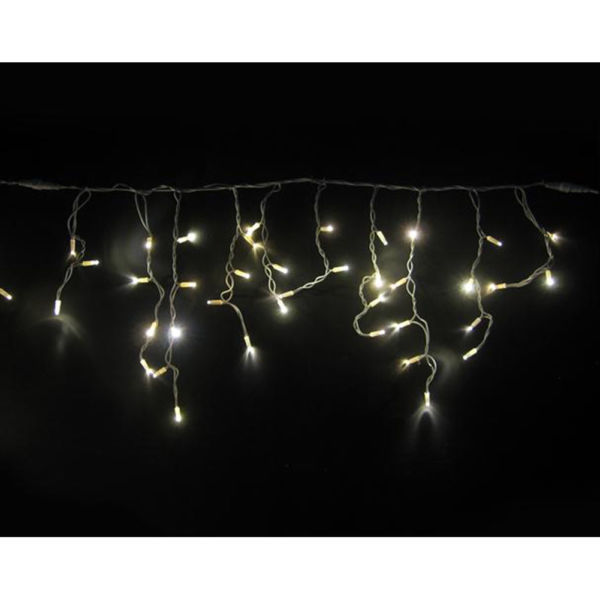 Tenda Luminosa Di Natale 120 Led Luce Bianca Calda Per Esterno Addobbi dfh