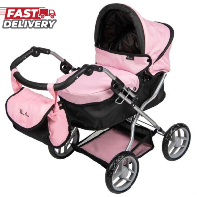 Silver Cross Dolls Ranger Pram Stroller Pushchair Buggy Girls Kids
