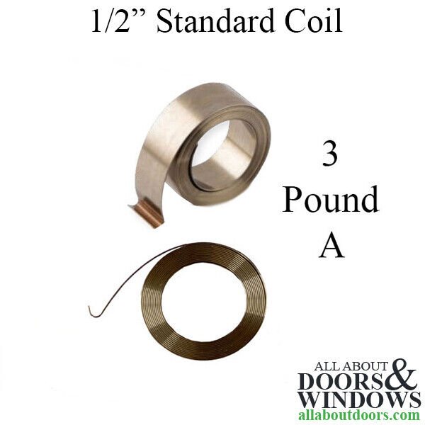 1/2" Constant Force Balance Coil Spring A - #3 pound