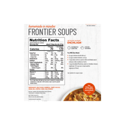 Frontier Arizona Sunset Enchilada Soup - Gluten Free, No Salt Added - Serves 8