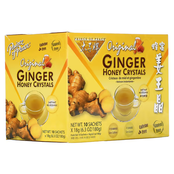 Prince Of Peace All Natural Ginger Honey Crystals Lemon 10 C