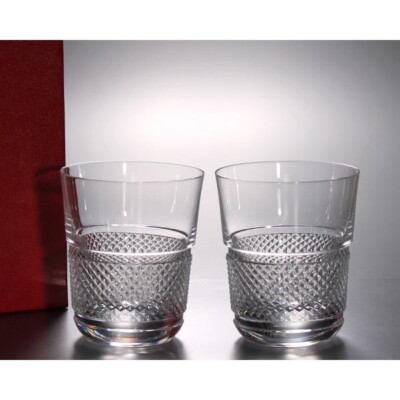 Baccarat Diamant Pair Of Tumblers Old Fashioned 10.5cm 2811574 BRAND NIB