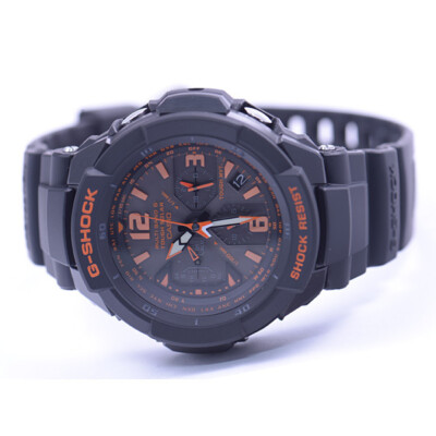Pre-owned Casio International Warranty Gw-3000b-1ajf G-shock Sky Cockpit Multiband6 Men's Watch