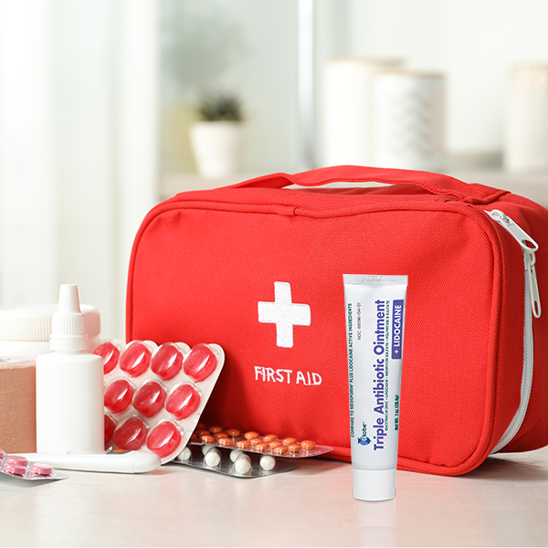 Globe First Aid Antibiotic Ointment + Lidocaine 1 Oz -  2 Pack