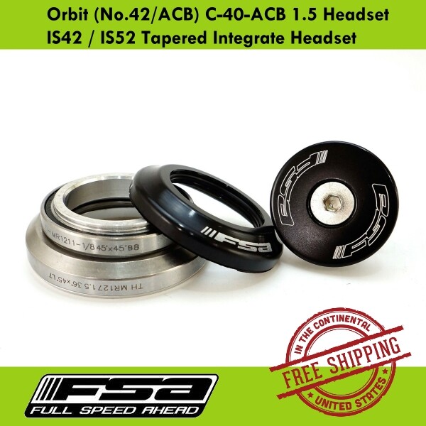 FSA Orbit (No.42/ACB) C-40-ACB 1.5 Headset IS42 / IS52 Taper