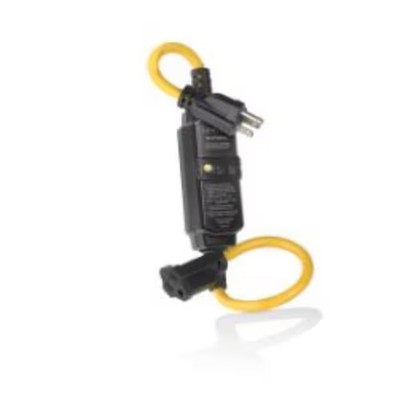 SJTW Extension Cord, 14 AWG, Indoor/Outdoor, 14/3, 1 Outlets, Black, Polycarbona