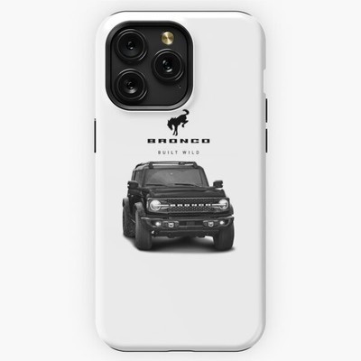 Bronco and Logo - Shadow Black Design iPhone Samsung Tough Case Ship From USA