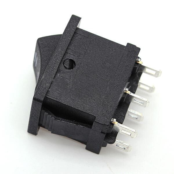 IndusTec Rocker Switch 6 - pin DPDT 3 Pos 10A 125 V  Maintained 12V 24V Polatity