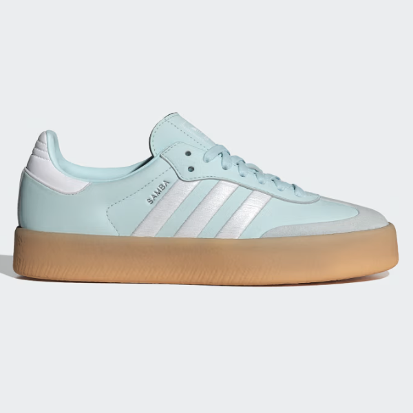 Женские кожаные туфли Adidas Sambae OG почти синего цвета/Gum - ID0435 Ускоренная доставка