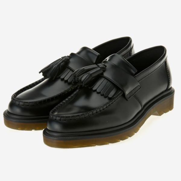 Pre-owned Dr. Martens Adrian Tassle Loafer Leather Smooth Black - 14573001 Expeditedship