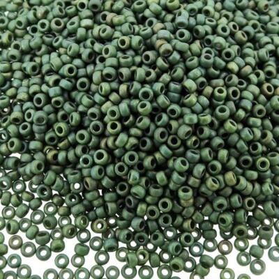 Miyuki Seed Beads Round 8.2 Gram Tube Matte Metallic Sage Luster 15-2031