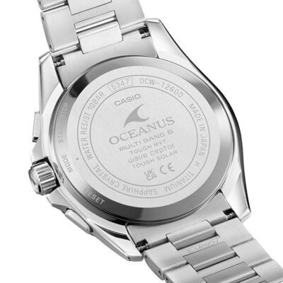 Pre-owned Casio Oceanus Ocw-t2600j-1ajf Black Bluetooth Radio Solar Men's Watch In Box