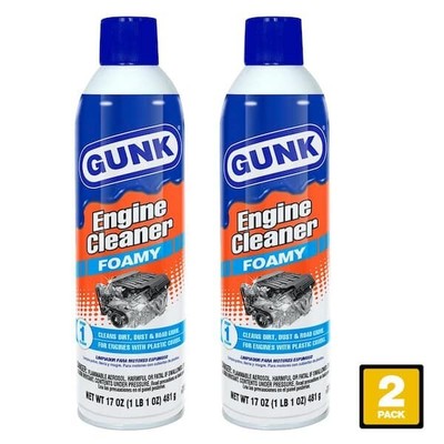 GUNK 17 Oz. Low VOC Foamy Engine Cleaner & Degreaser (2 packs)