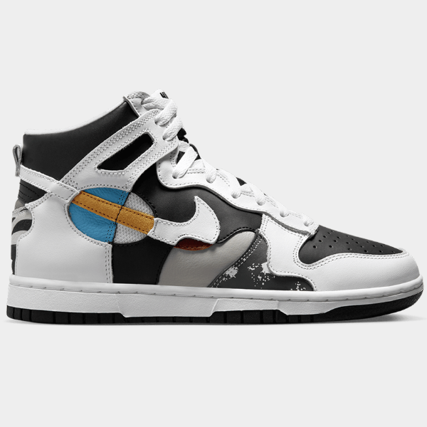

Женские высокие кроссовки Nike Dunk See Through Reverse Panda (DZ7327-001), White black, Nike Dunk High