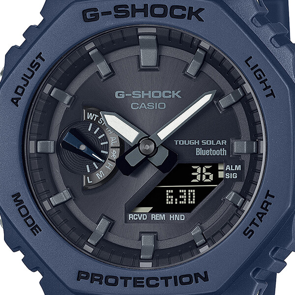 Pre-owned Casio G-shock Octagon Ga-b2100-2ajf Men's Watch Solar Bluetooth Blue 2022