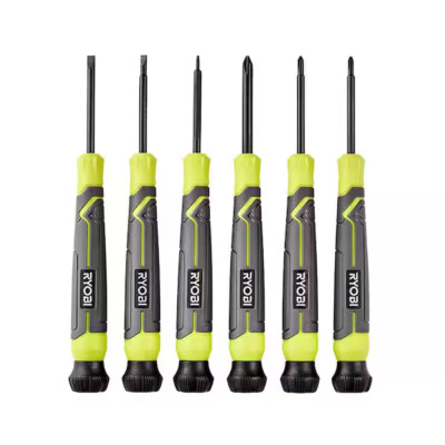 6-Piece Precision Screwdriver Set, Cushion Grip Handles, Mini Small Screwdriver
