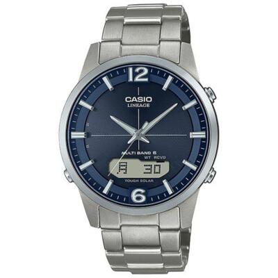 Pre-owned Casio Lineage Lcw-m170td-2ajf Titanium Solar Radio Men Watch In Box