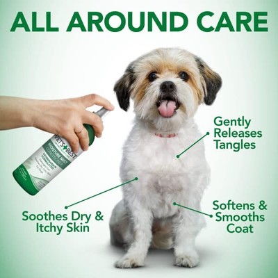 Vet's Best Moisture Mist Dog Dry Skin Conditioner| Dog Conditioner and Detangler