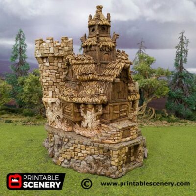 Chieftans Hall, Fantasy Building: Wargaming Roleplaying Terrain, D&D Scenery