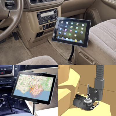 HEAVY DUTY 22'' TRUCK Floor Seat Bolt ELD Mount for IPAD PRO AIR GALAXY TABLET
