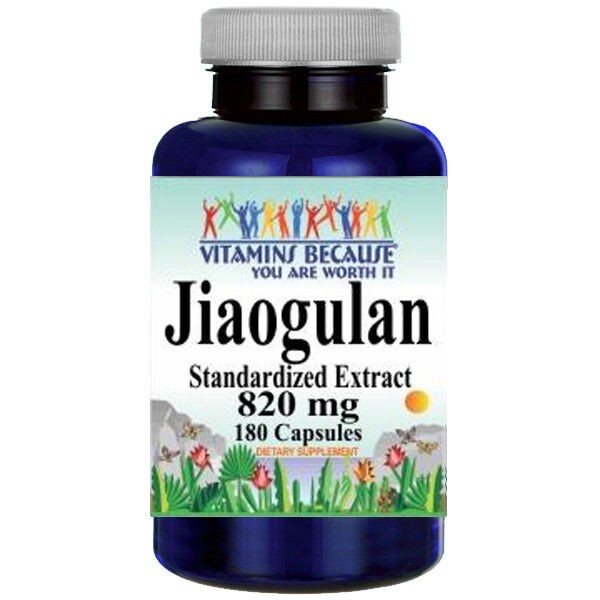 Jiaogulan 820 мг 180 капсул Gynostemma Pentaphyllum/активатор AMPK стандартизированный