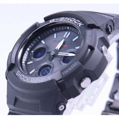 Pre-owned Casio International Warranty Awg-m100sbc-1ajf G-shock Radio Solar Men's Watch