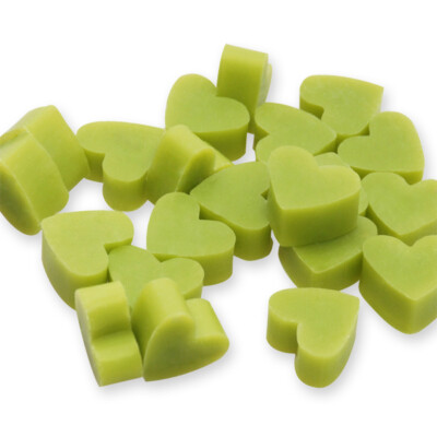 Seifenherzen mini mini - Florex Schafmilchseife LEMONGRAS - 50 Stück - Gastgesch