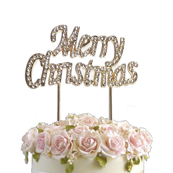 Strass Cristal Decoration De Gateau D Anniversaire Numero Joyeux Noel Strass Ebay
