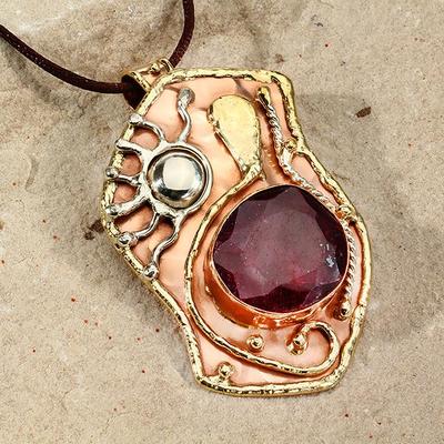 New Tara Mesa 54.37ctw Rough Ruby Natural Textured Pendant