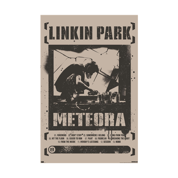 【リンキンパーク】Meteora ステッカー サイン Linkin Park リンキン・パーク LINKIN PARK メテオラ METEORA ステッカー付き