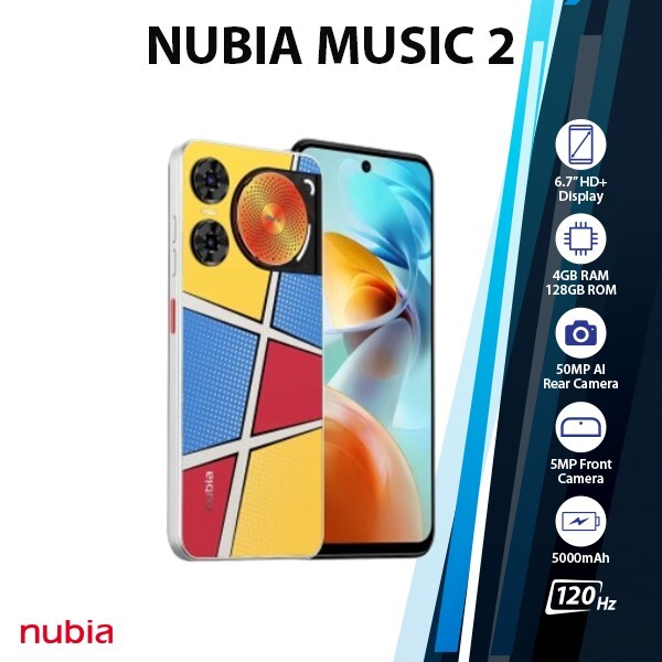 nubia Music 2 本体 大音量 大型スピーカー搭載の音楽特化スマホ「nubia Music 2」発表
