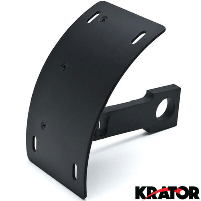 Black Vertical Plate Holder For Kawasaki Ninja ZX-6R ZX 6RR ZX600 600R