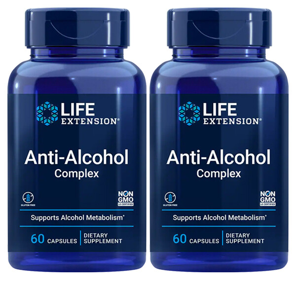 Life Extension Anti-Alcohol с комплексом HepatoProtection 2X60 Caps Глутатион