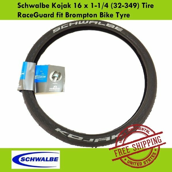 Schwalbe Kojak 16 x 1-1/4 (32-349) RaceGuard fit Brompton Bike1 or